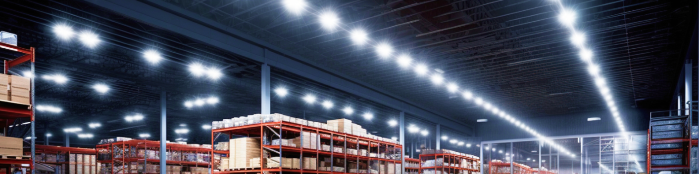 Bright warehouse ceiling LED lights