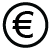 Black Icon: EURO